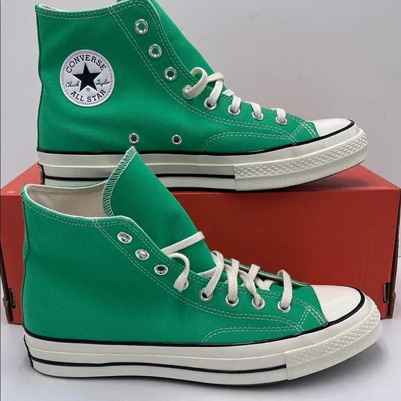 Converse Men’s Emerald High-Top Sneakers A08613F
CHUCK 70 HI
APEX GREEN/EGRET/BL - Picture 1 of 16